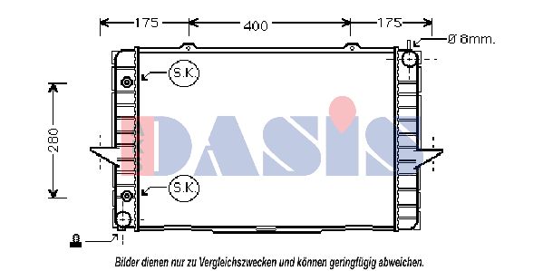 AKS DASIS Radiaator,mootorijahutus 220017N